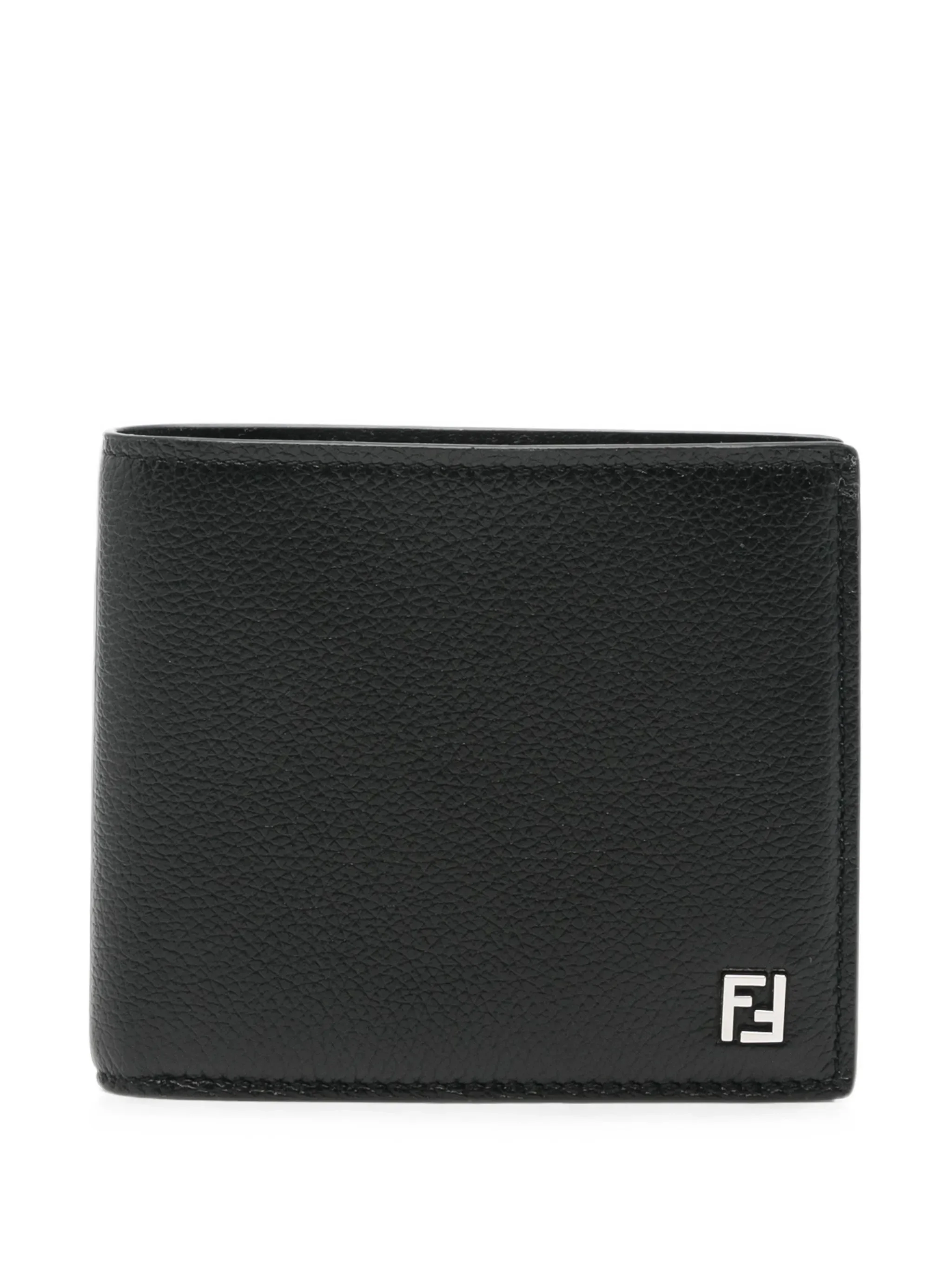 Fendi FF Logo Leather Bi-fold Wallet - 1