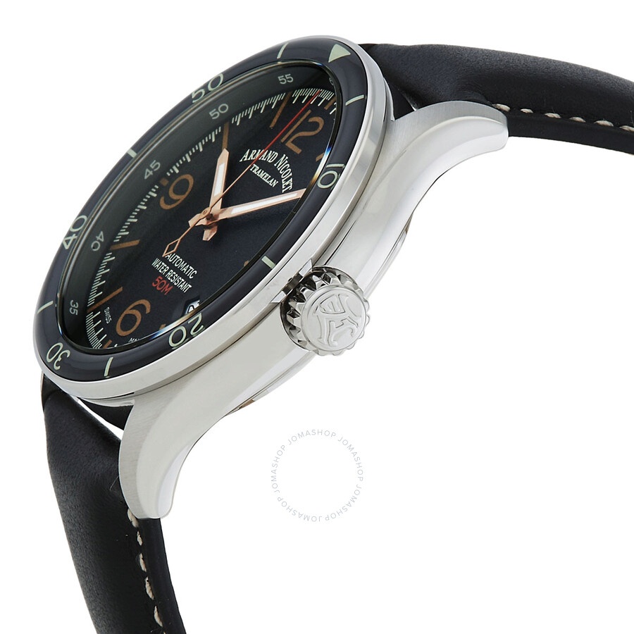Armand Nicolet - Armand Nicolet M2H Automatic Black Dial Men's Watch A740HNA-NS-P140NR2 - 2