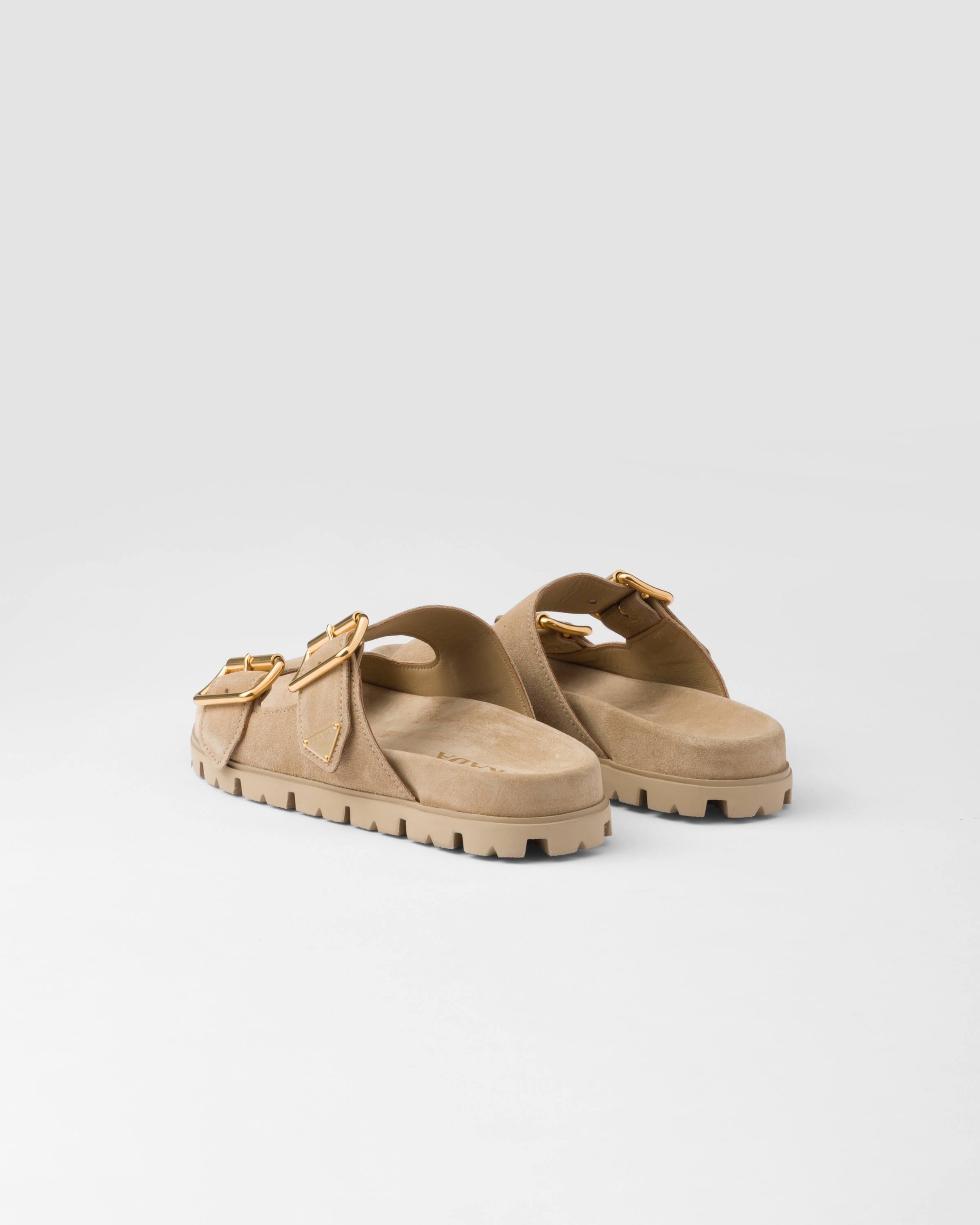 Suede strap slides - 4