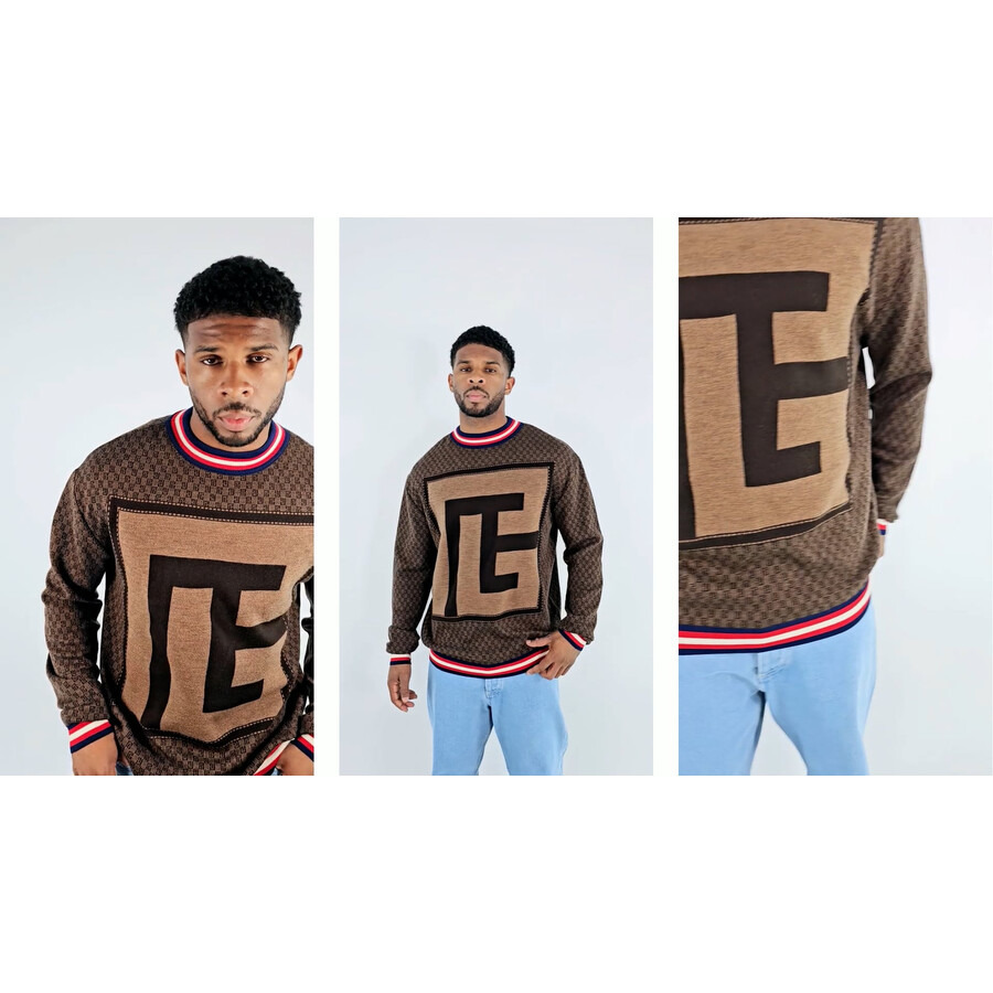 Balmain Monogram Patterned Crewneck Jumper - 3