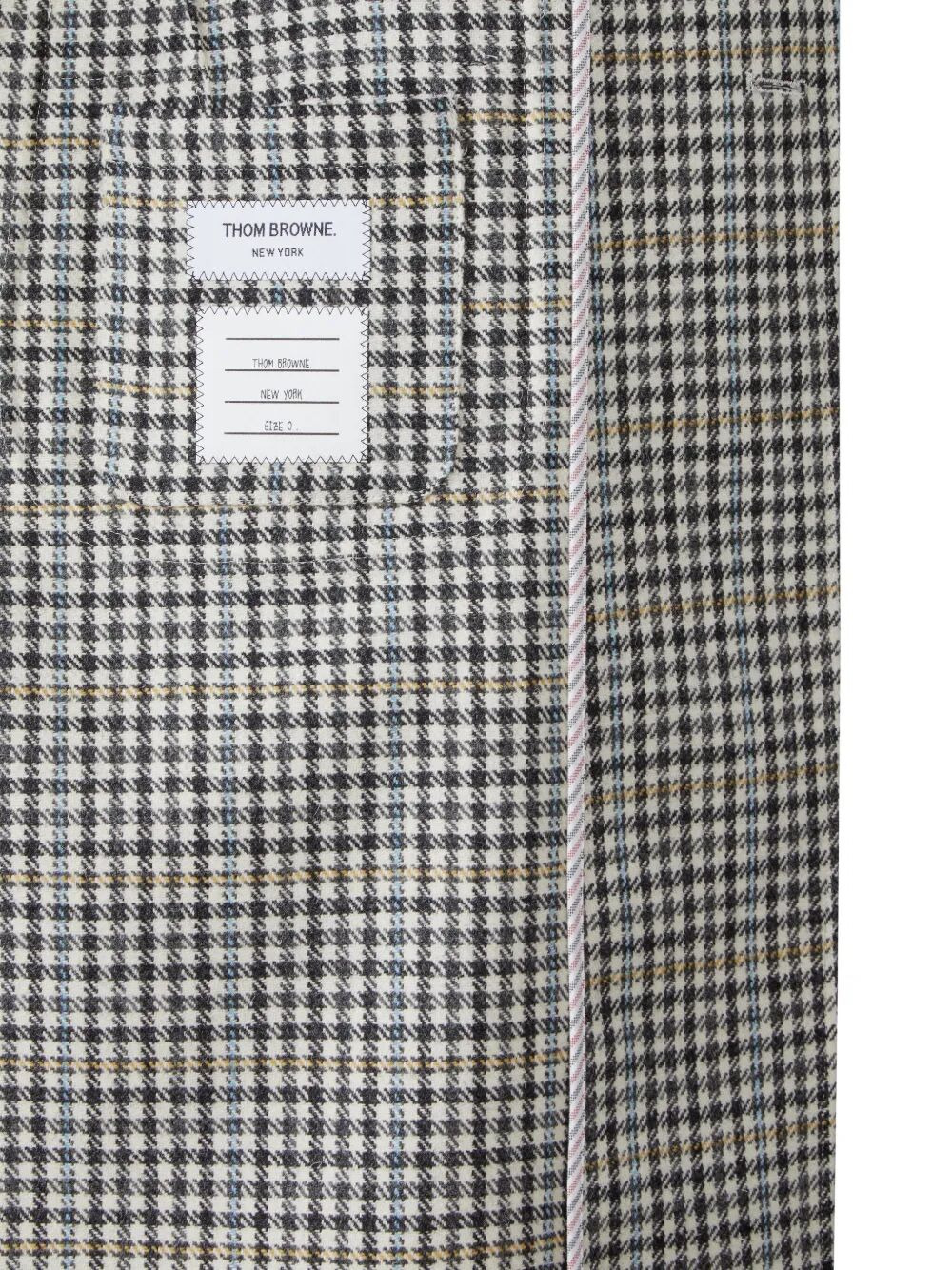 Thom Browne Men Unconstructed Elongated Coat Check Hunting Tweed - 7