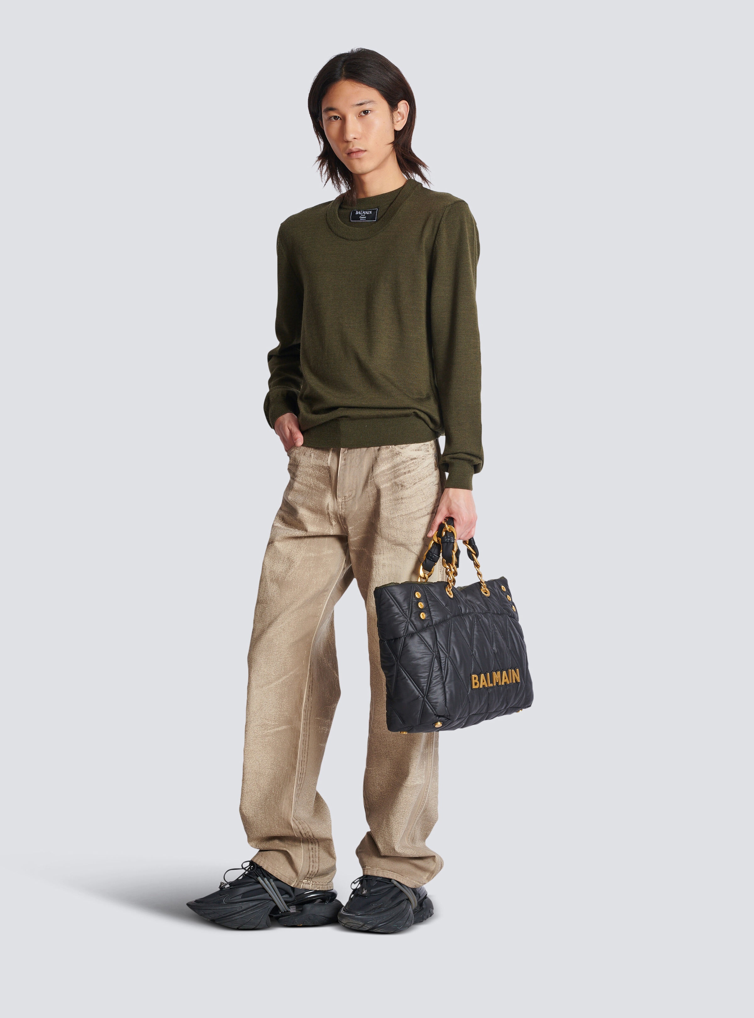 Loose-fit beige denim jeans - 2