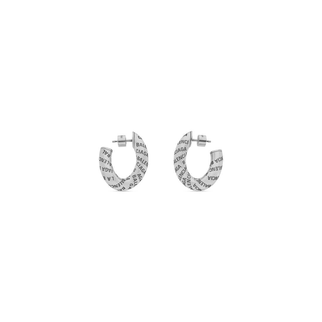 logo earrings - 3