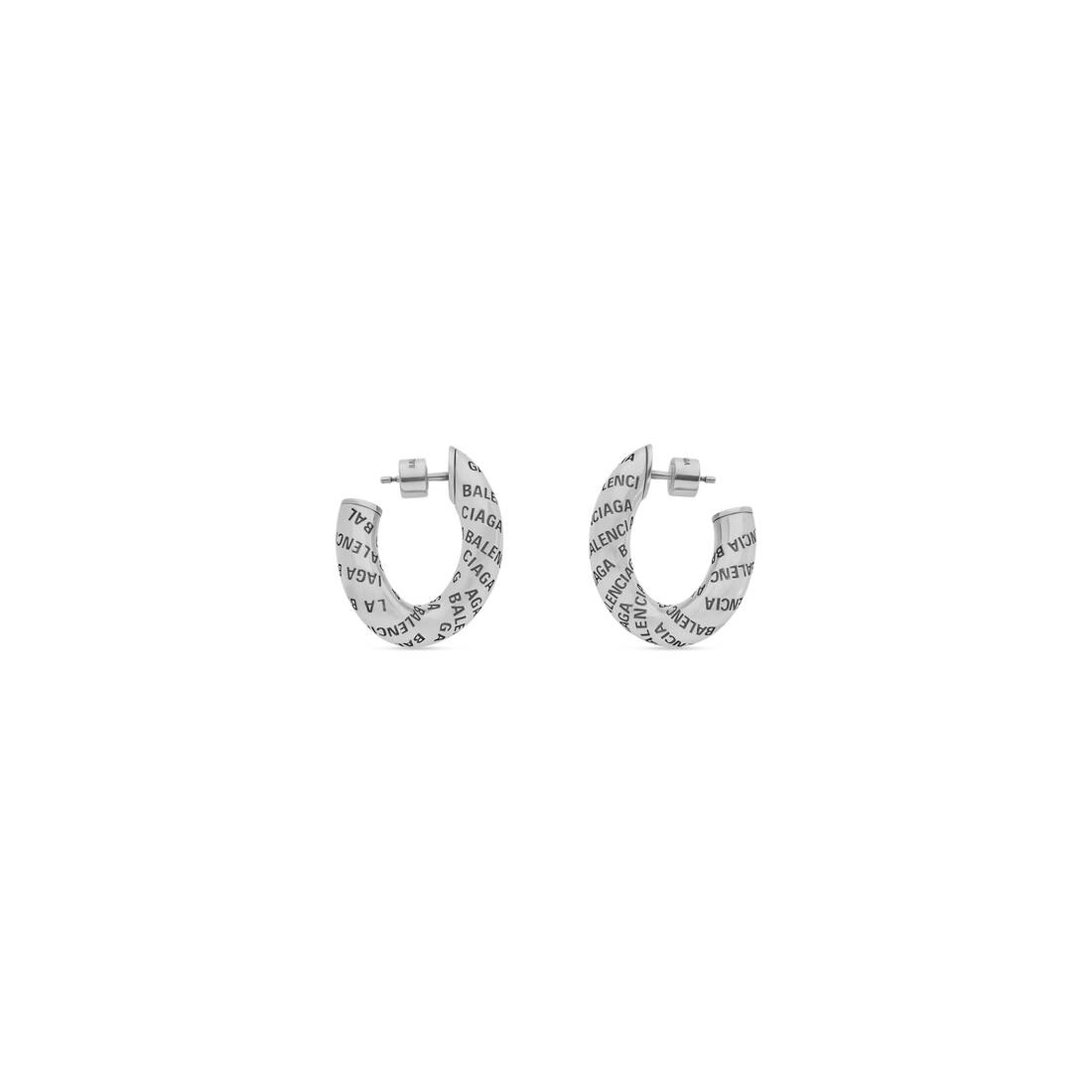 logo earrings - 3