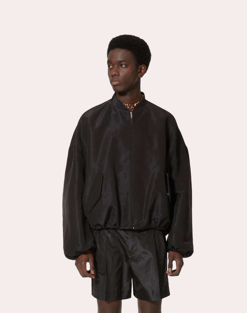 SILK FAILLE BOMBER JACKET 3