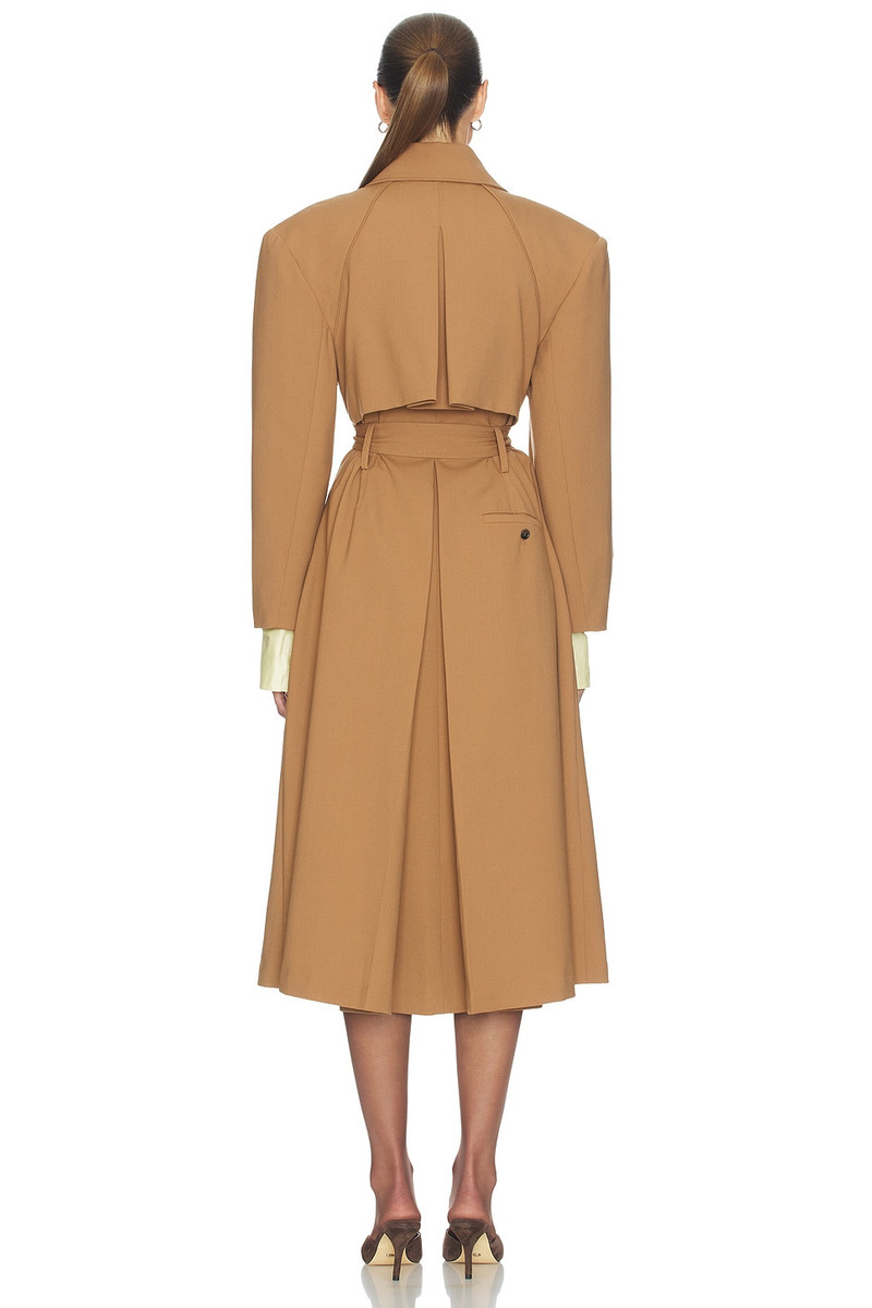 HELSA Wool Blend Midi Trench outlook