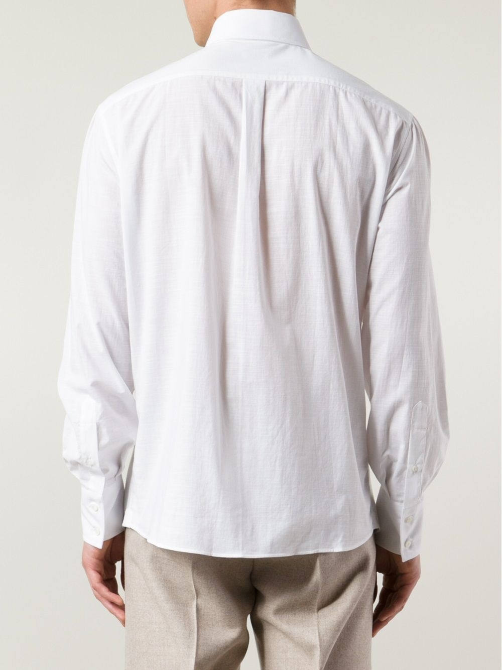 spread collar shirt - 4