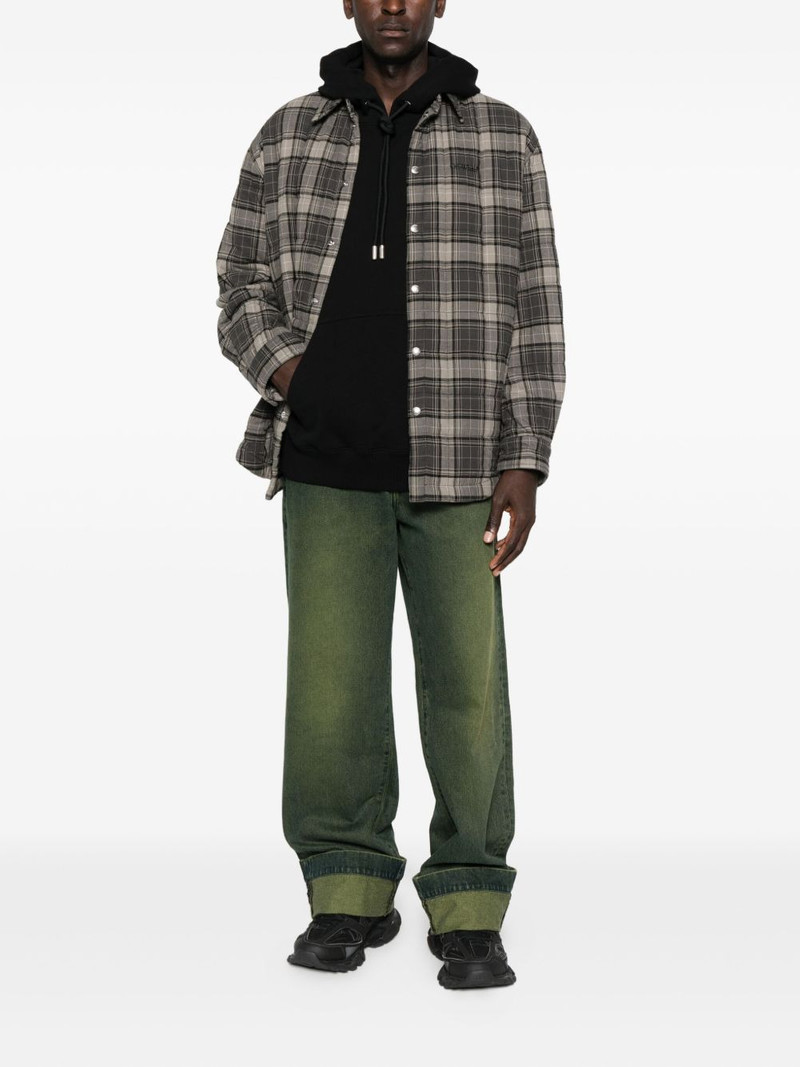 Off-White checked quilted shirt jacket outlook