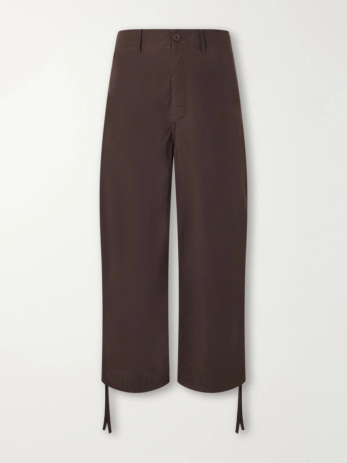 Abel Wide-Leg Cotton Trousers - 1