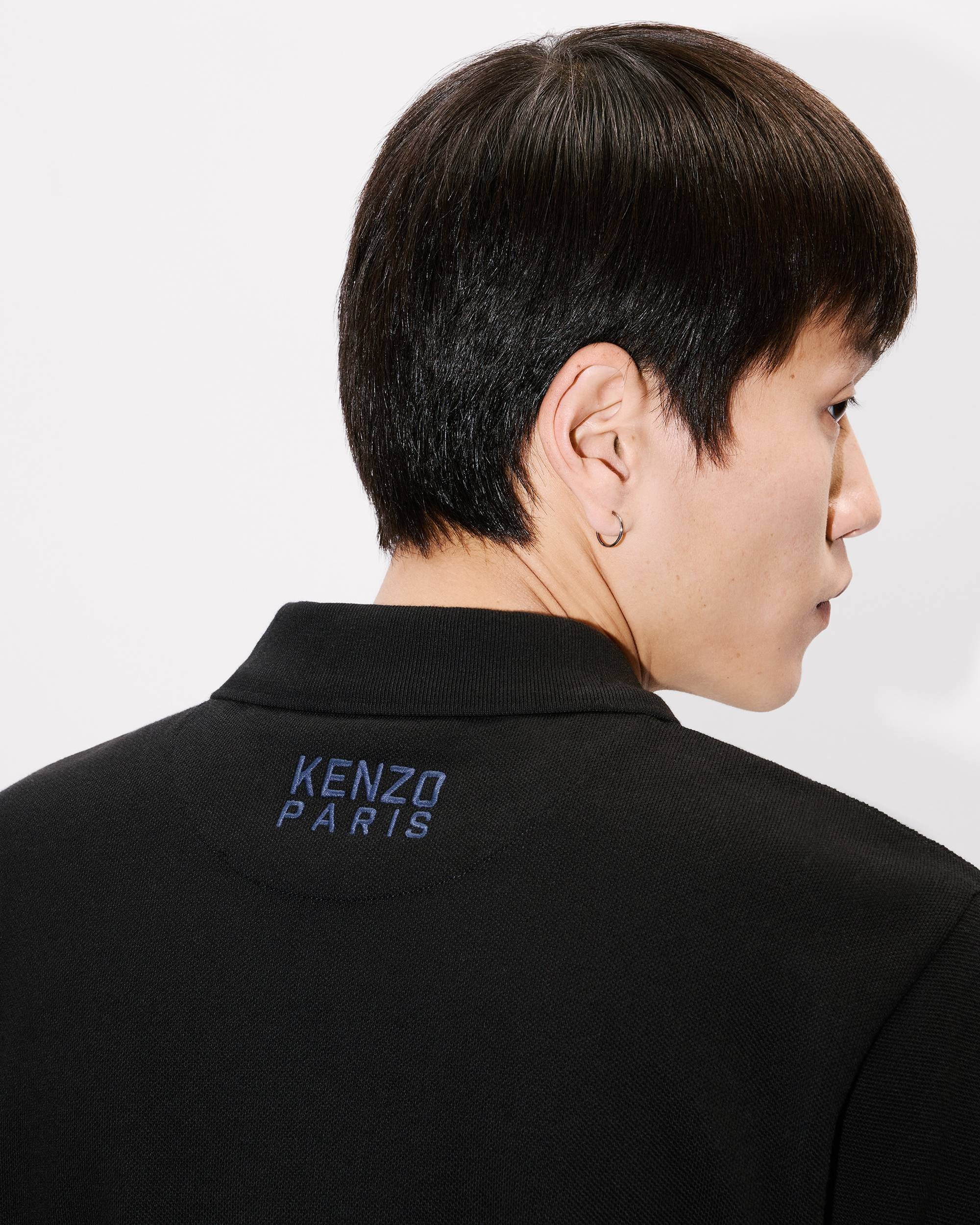 'KENZO Happy Tiger' embroidered slim polo in cotton - 7