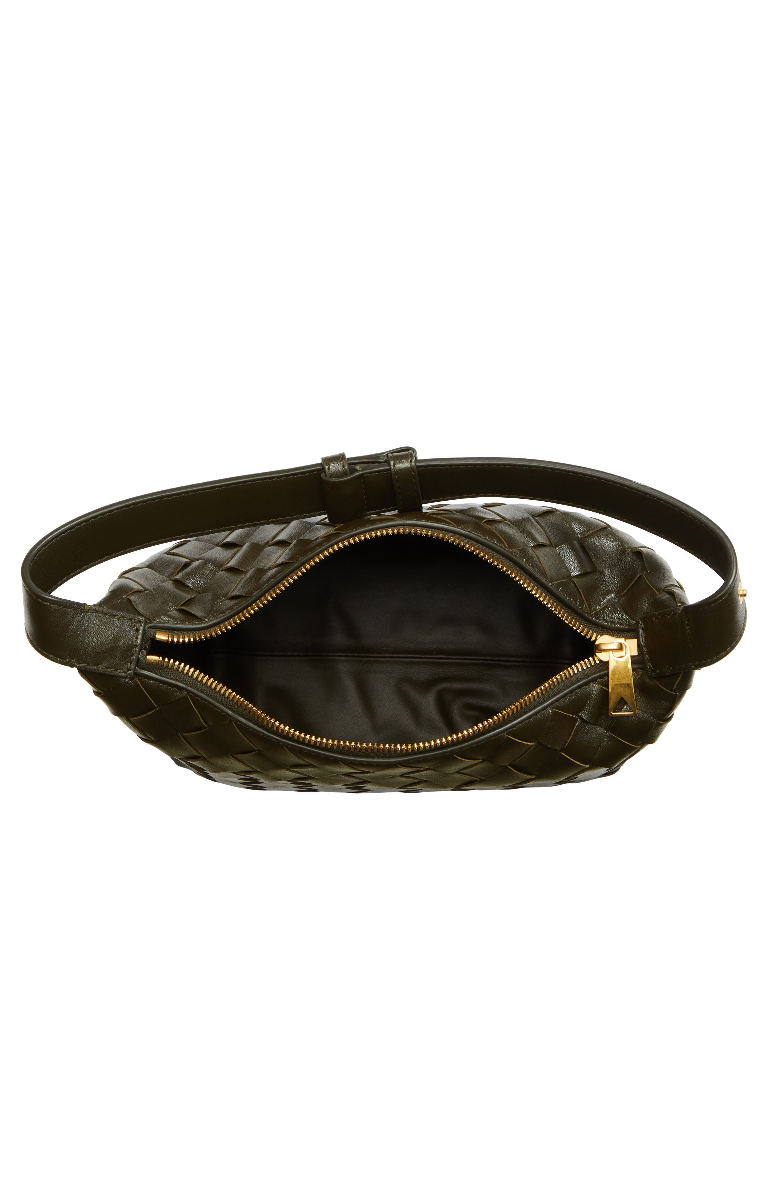 Bottega Veneta Mini Wallace Intrecciato Leather Shoulder Bag in 3323 Kaki-Gold at Nordstrom - 5