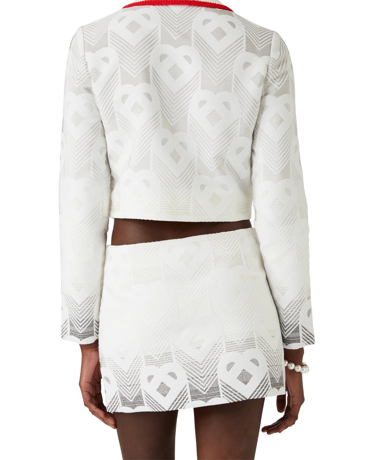 Gradient Heart Monogram Towelling Mini Skirt | Casablanca Paris - 5