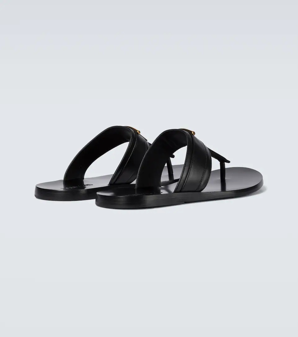 Leather thong sandals - 6