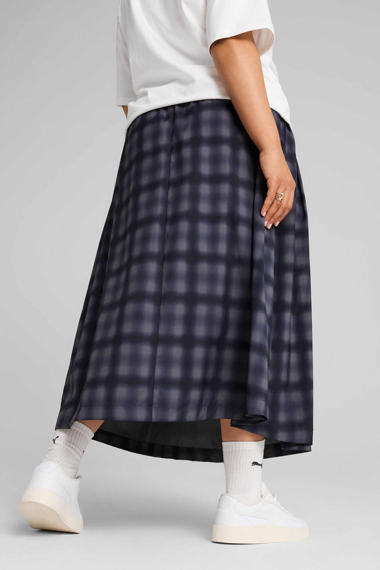 ROAD TO UNITY Women's Woven Midi Pleated Skirt - 6