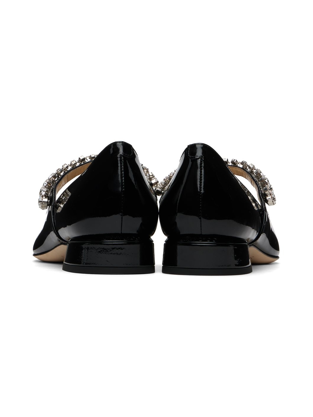 Black Bing Pump Ballerina Flats - 2