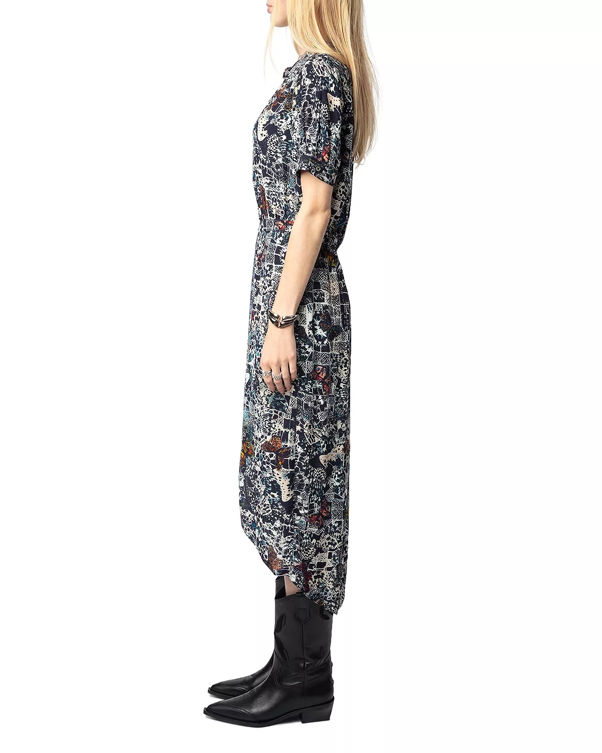 Rimaz Soft Butterfly Print Dress - 4