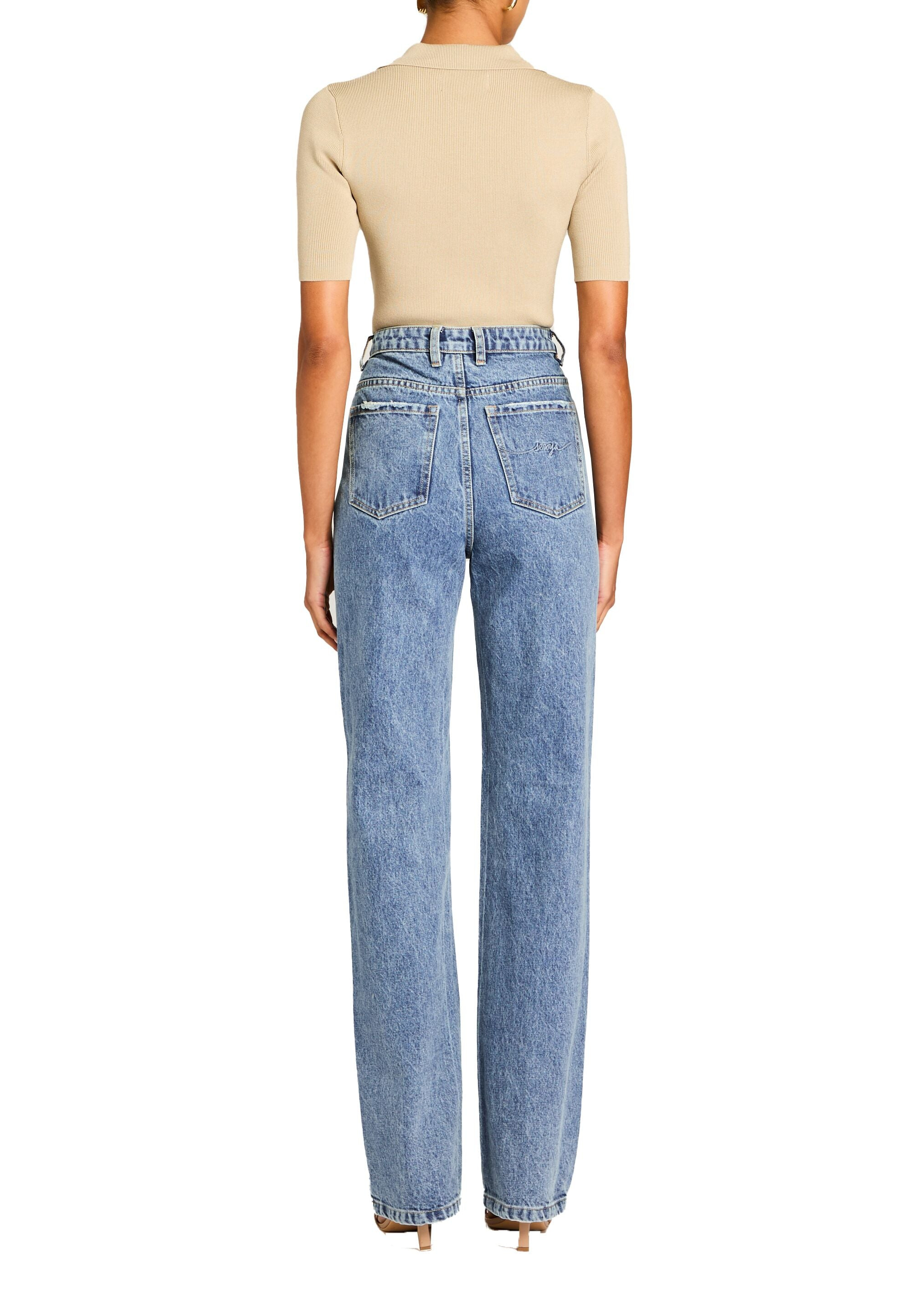BROOKLYN HIGH RISE STRAIGHT JEAN - 3
