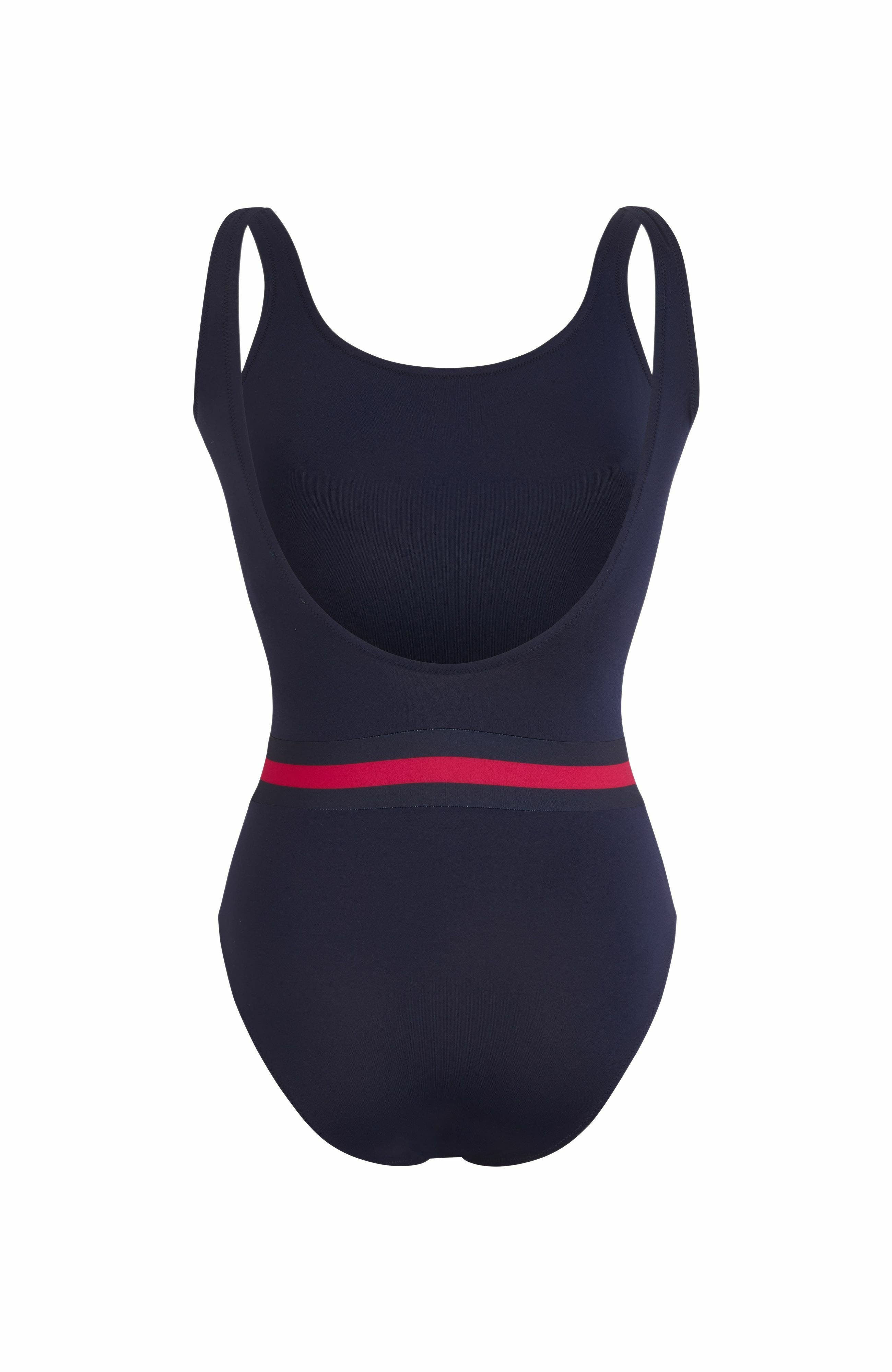 Women's Solid One-Piece Swimsuit - 4