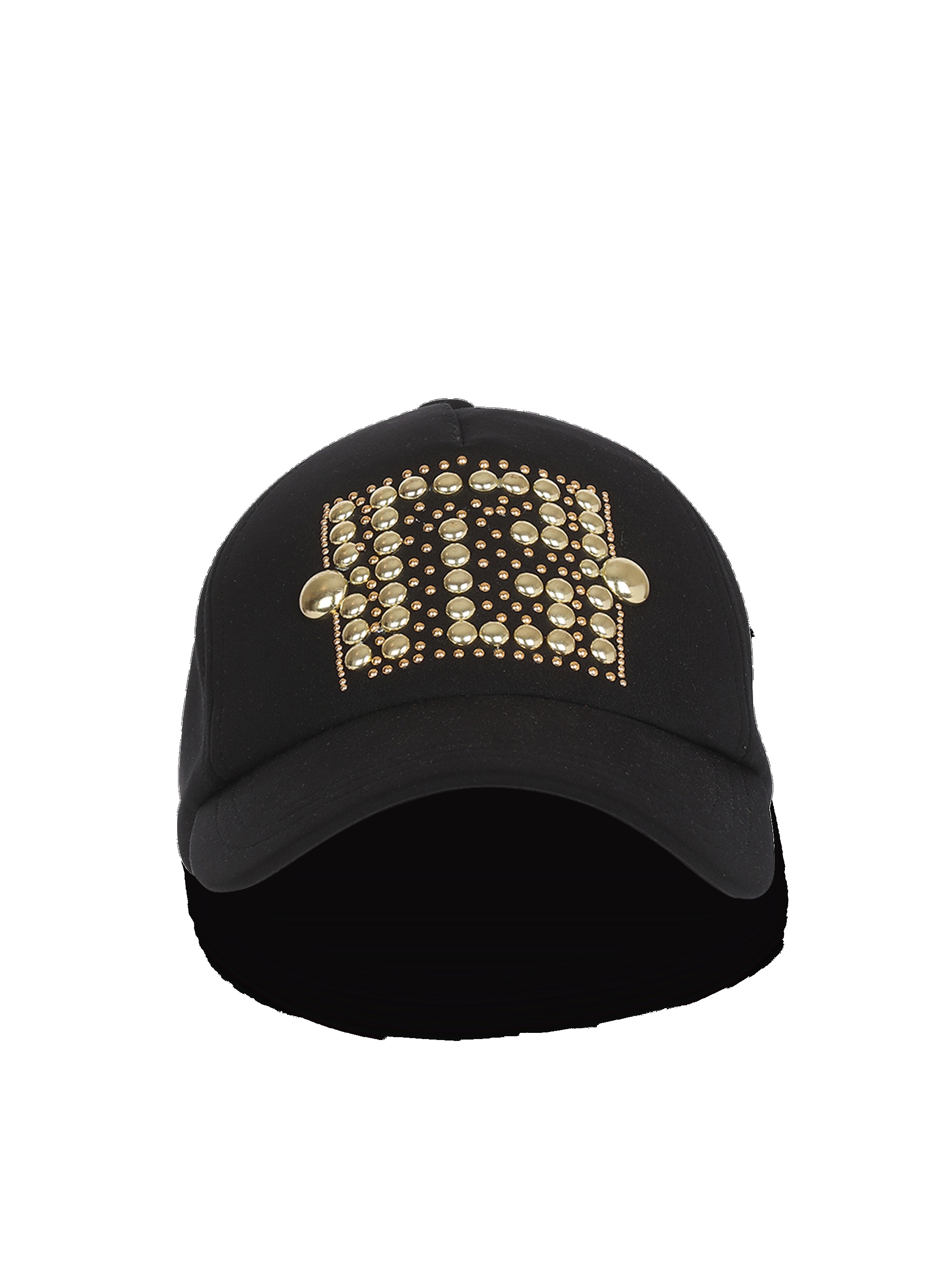 Cotton cap with studded Balmain logo embroidery - 1