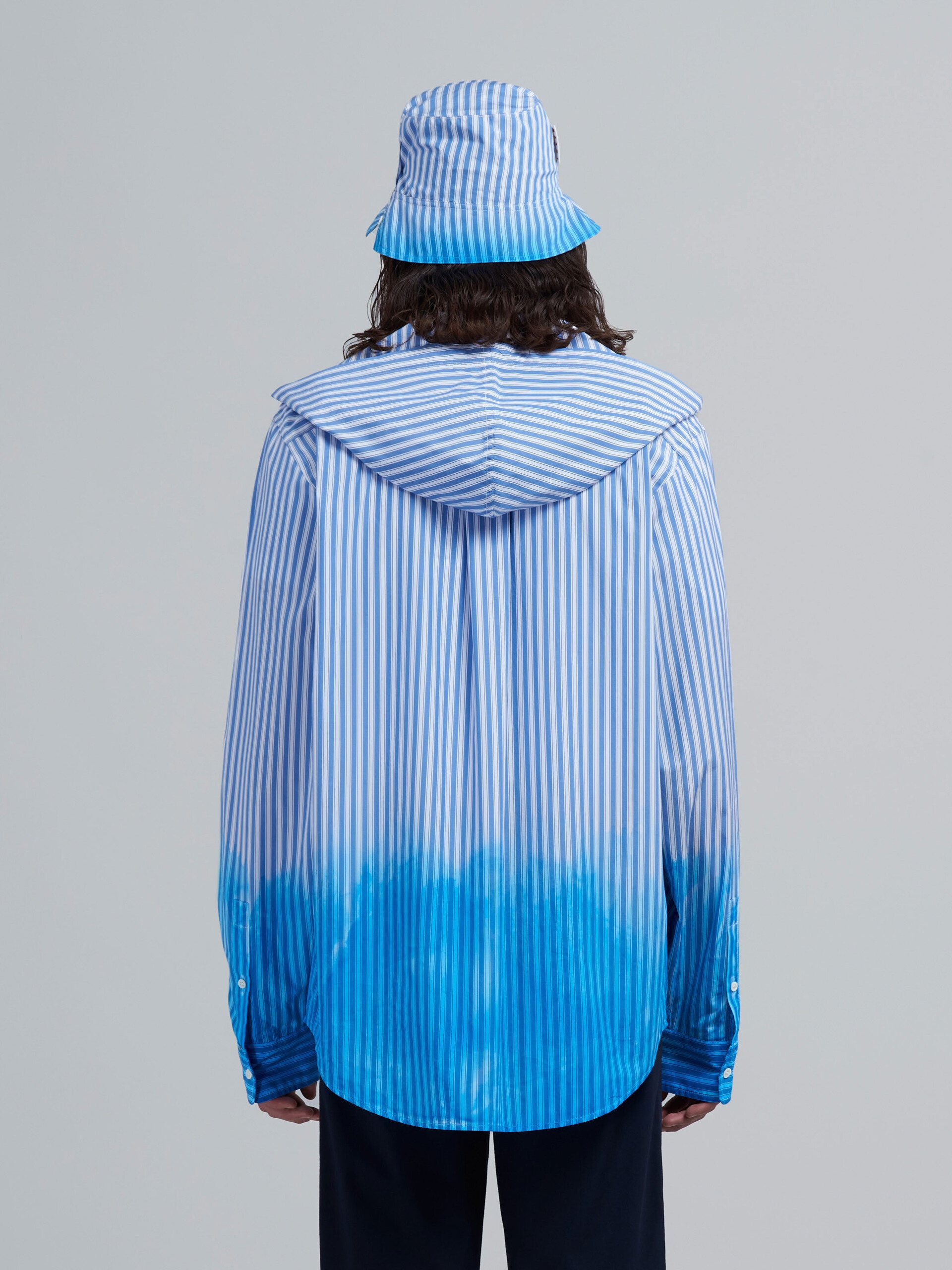 HAND DYED POPLIN OVERSHIRT - 3