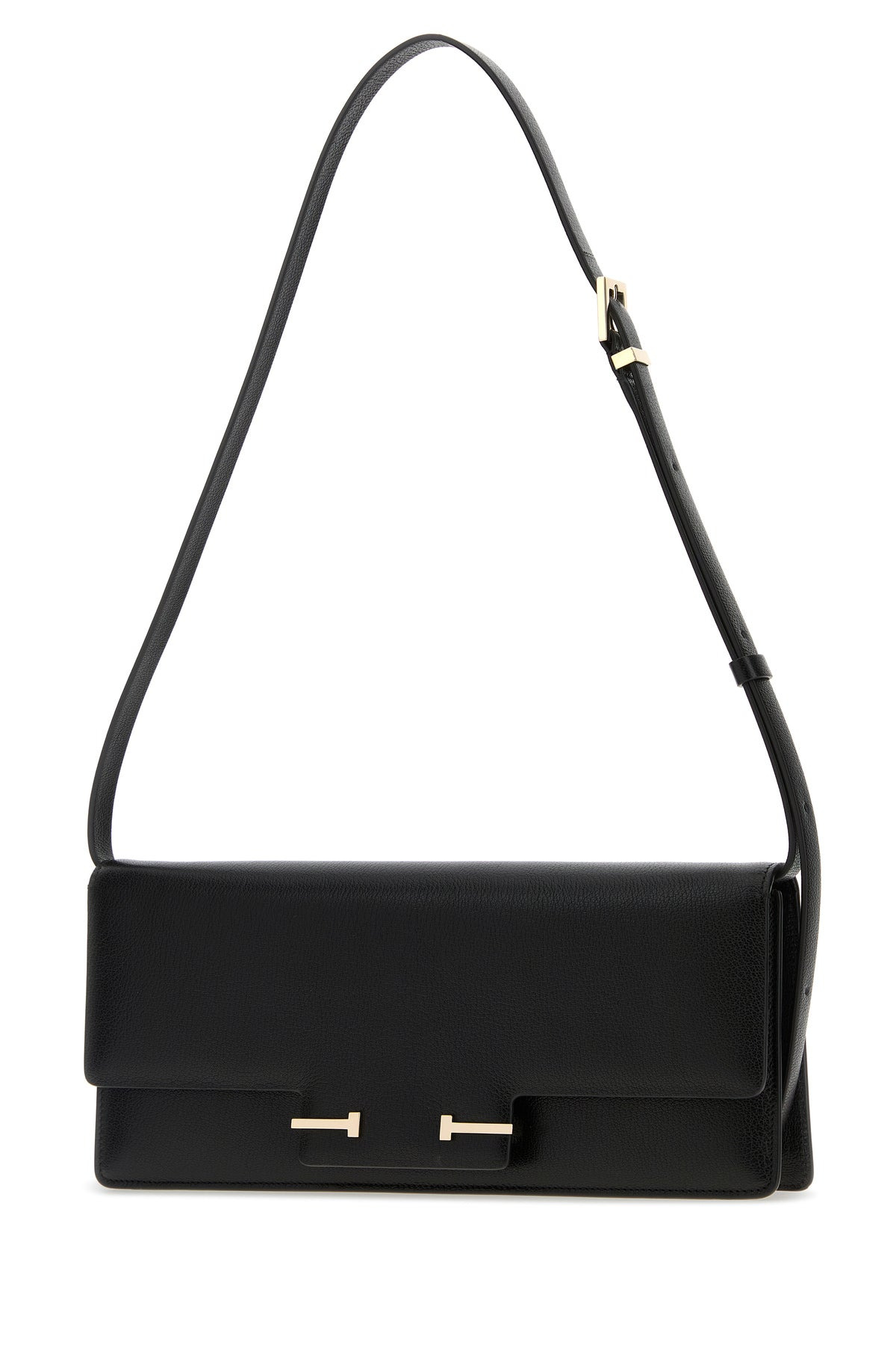 Black leather crossbody bag - 2