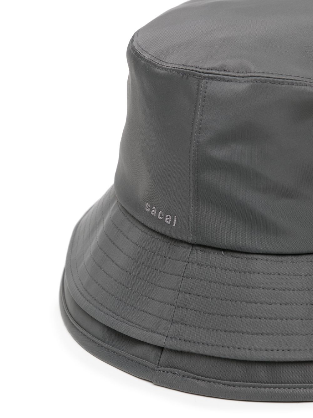 double-layer brim bucket hat - 2