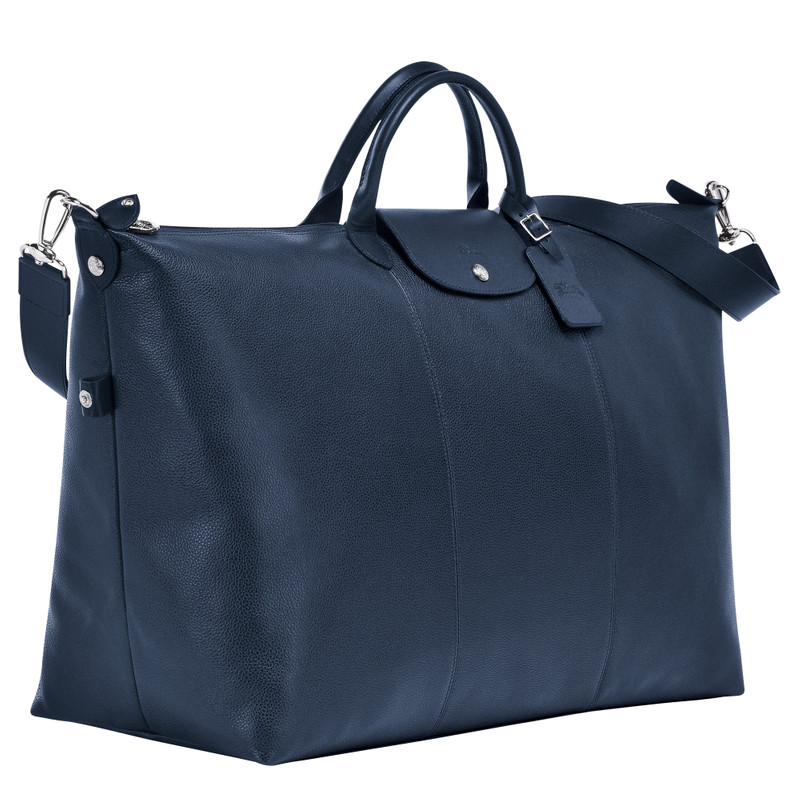Le Foulonné S Travel bag Navy - Leather 3