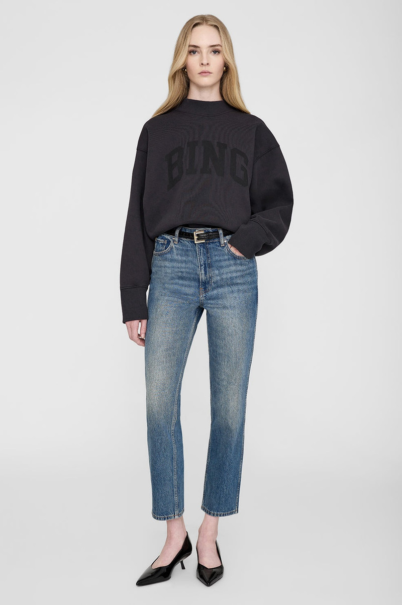 ANINE BING Bradie Sweatshirt Bing - Black outlook