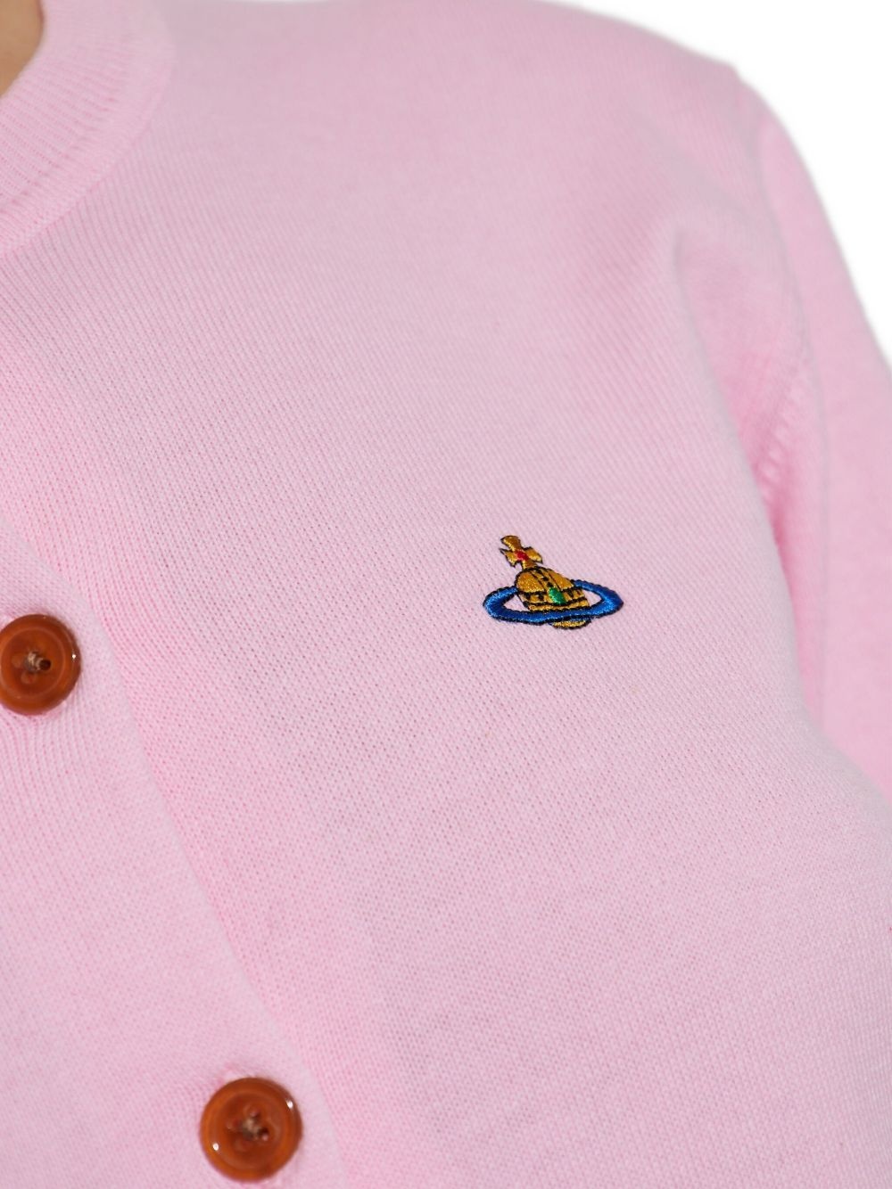 Orb-embroidered cardigan - 5