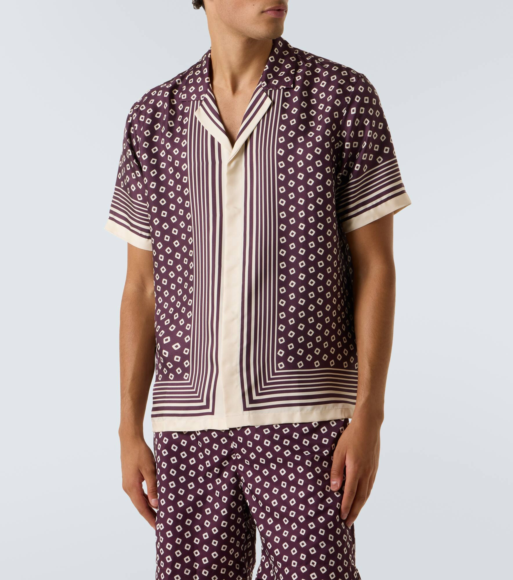 Maitan printed silk shirt - 3