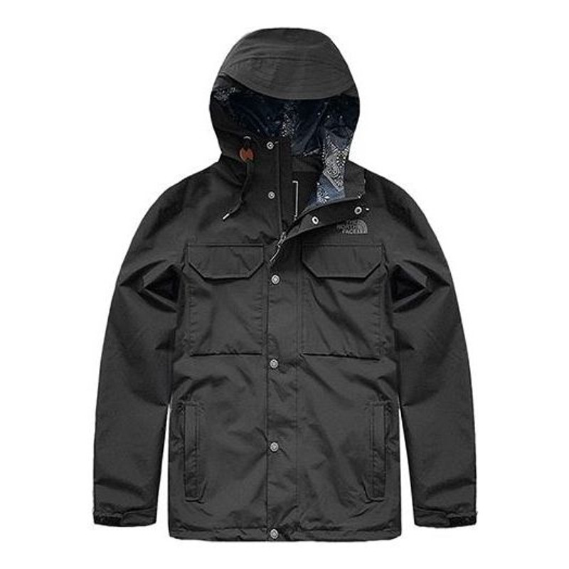 THE NORTH FACE Dryvent Down Puffer Hood Jacket 'Black' NF0A497F-JK3 - 1