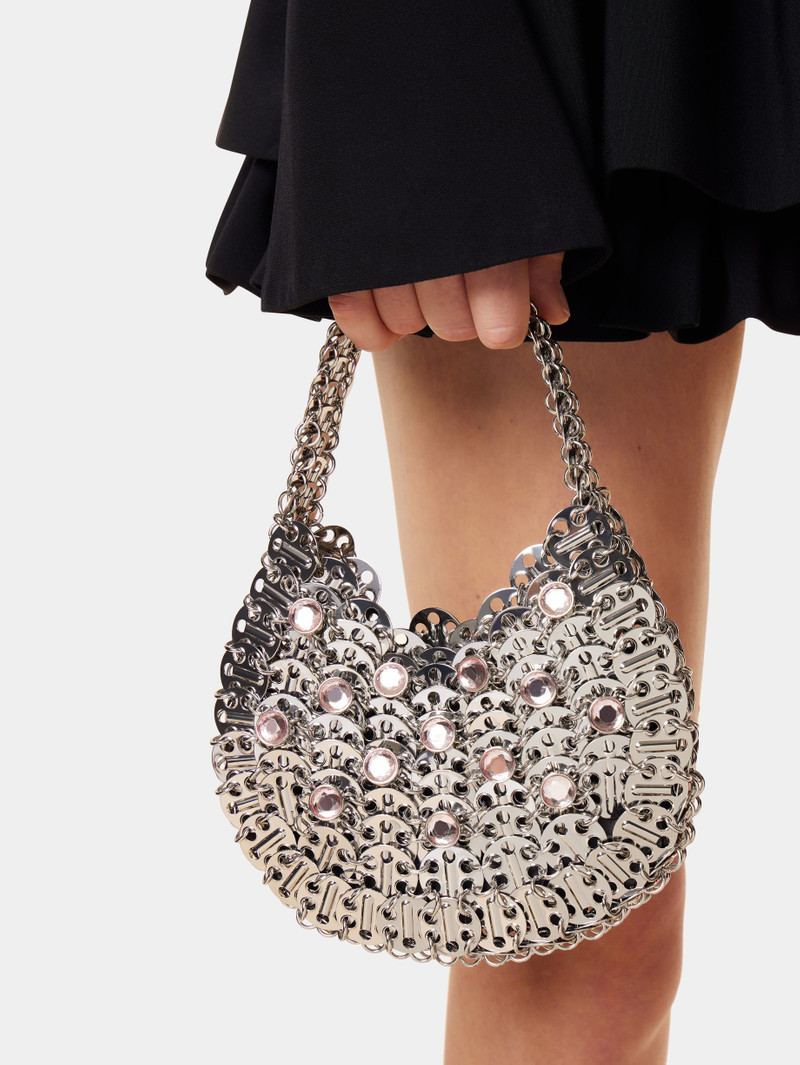 rabanne ICONIC SILVER MOON 1969 BAG EMBELLISHED WITH RHINESTONES outlook