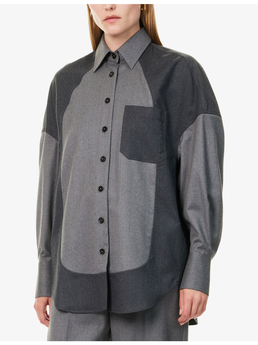 Mixed Flannel Wool Shirt - 3