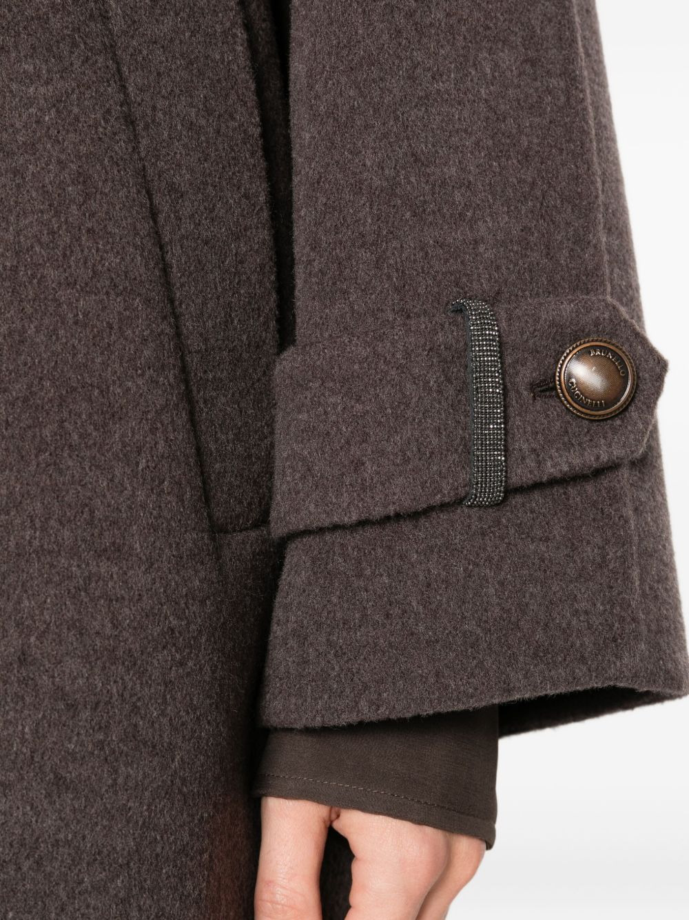 double-breasted buttoned coat - 5