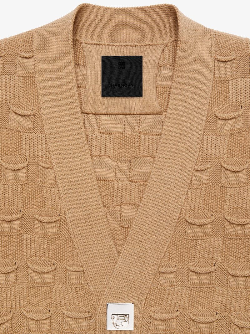 CARDIGAN IN WOOL WITH G LOCK BUCKLE 5