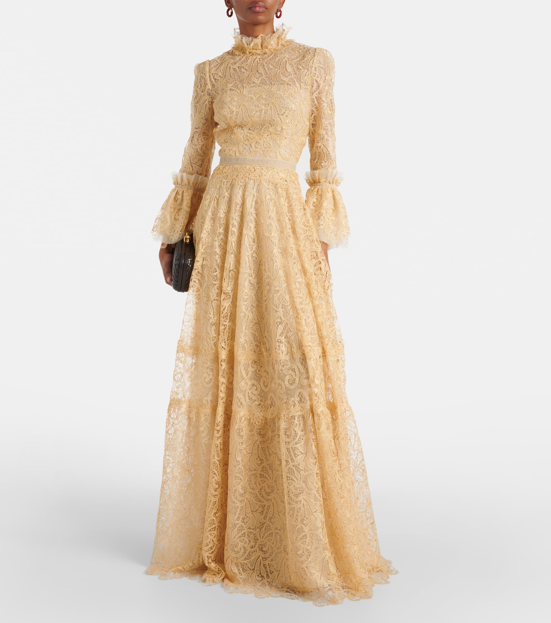 Ruched lace gown - 2