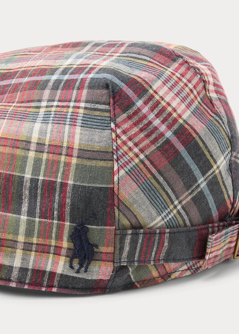 Plaid Cotton Driver’s Cap 3
