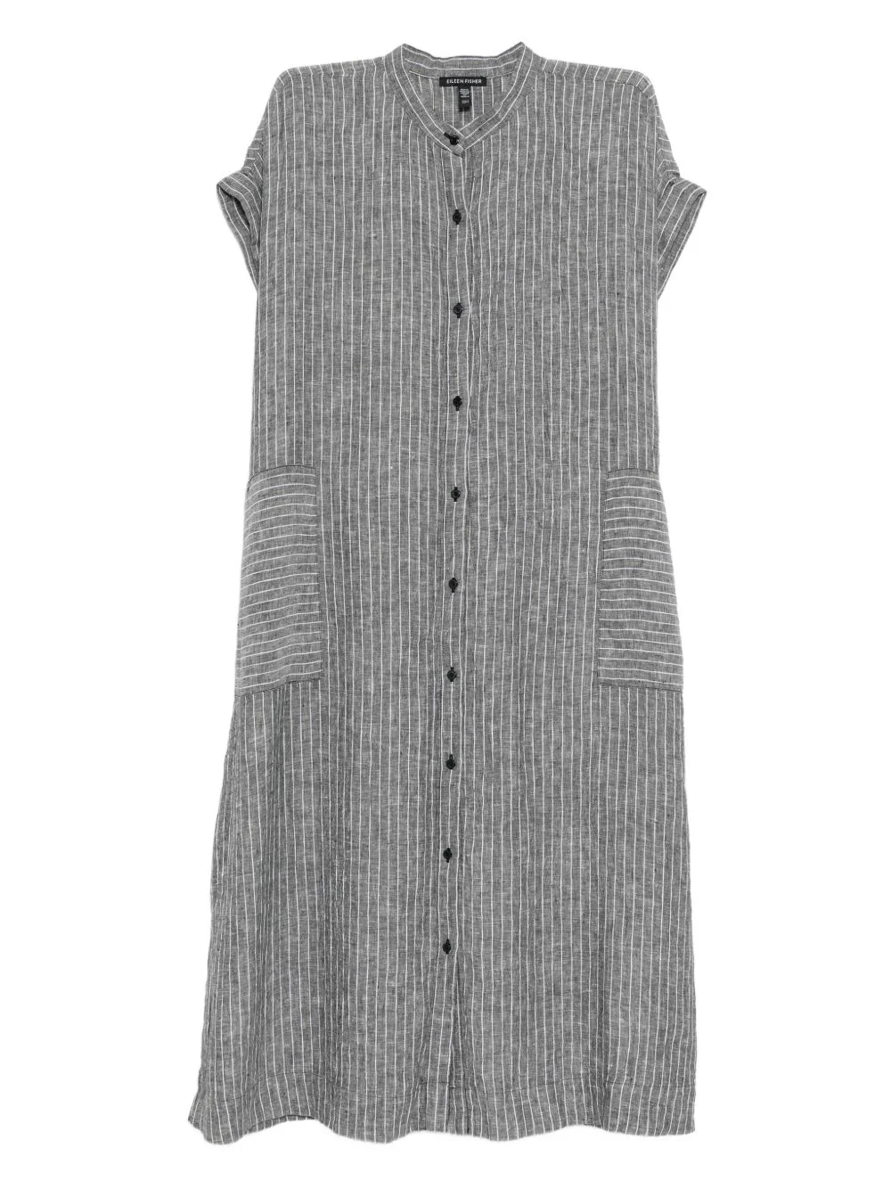linen striped dress - 1
