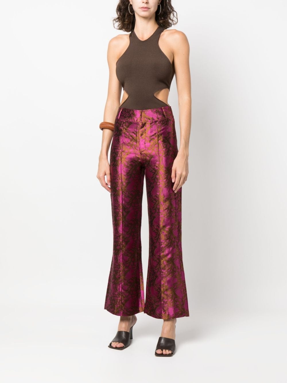 Yoshitomo jacquard trousers - 2