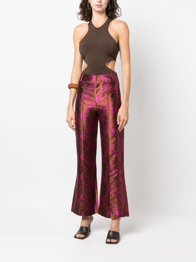 DESTREE Yoshitomo jacquard trousers outlook