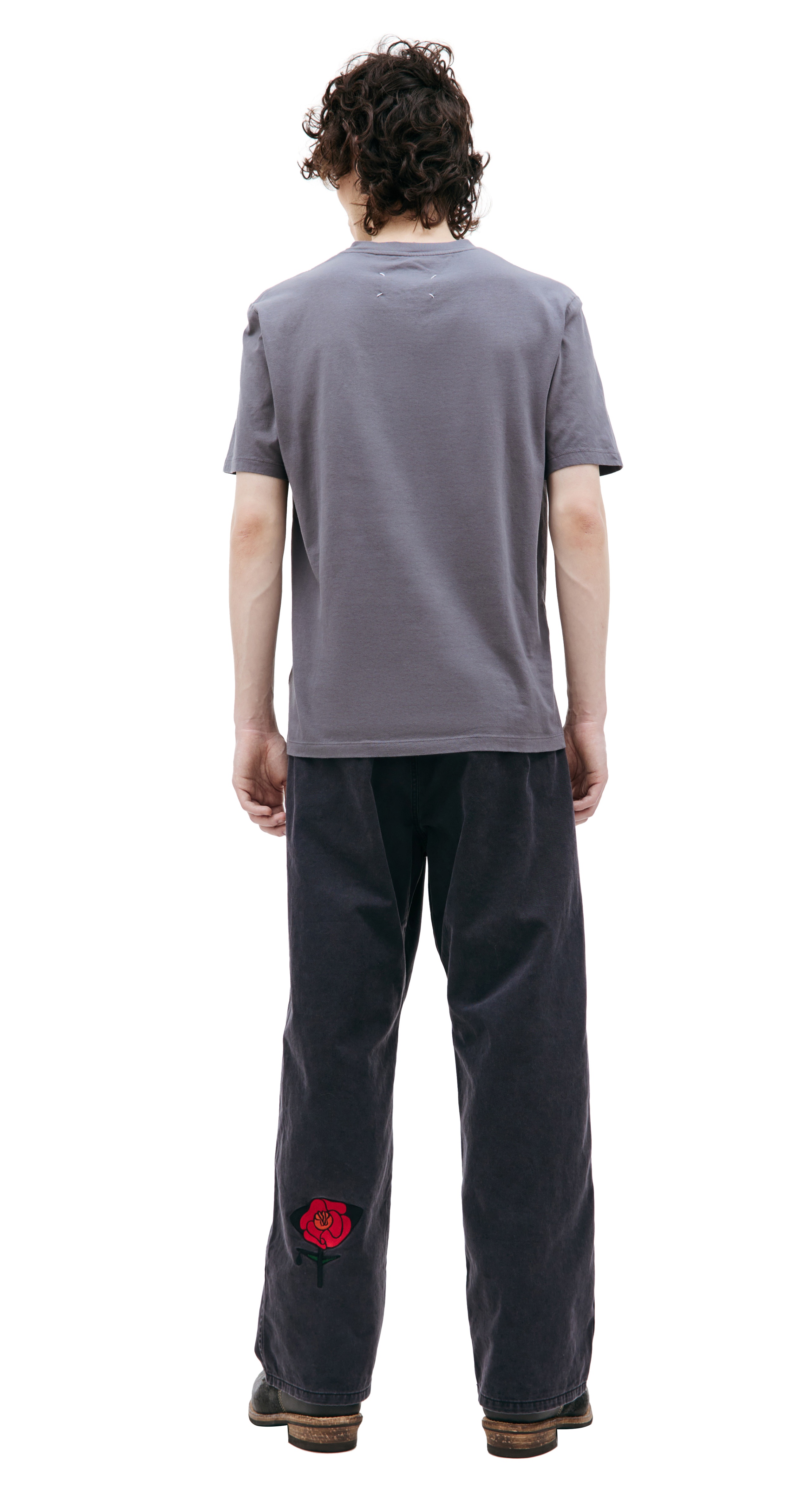 GREY COTTON T-SHIRT - 3