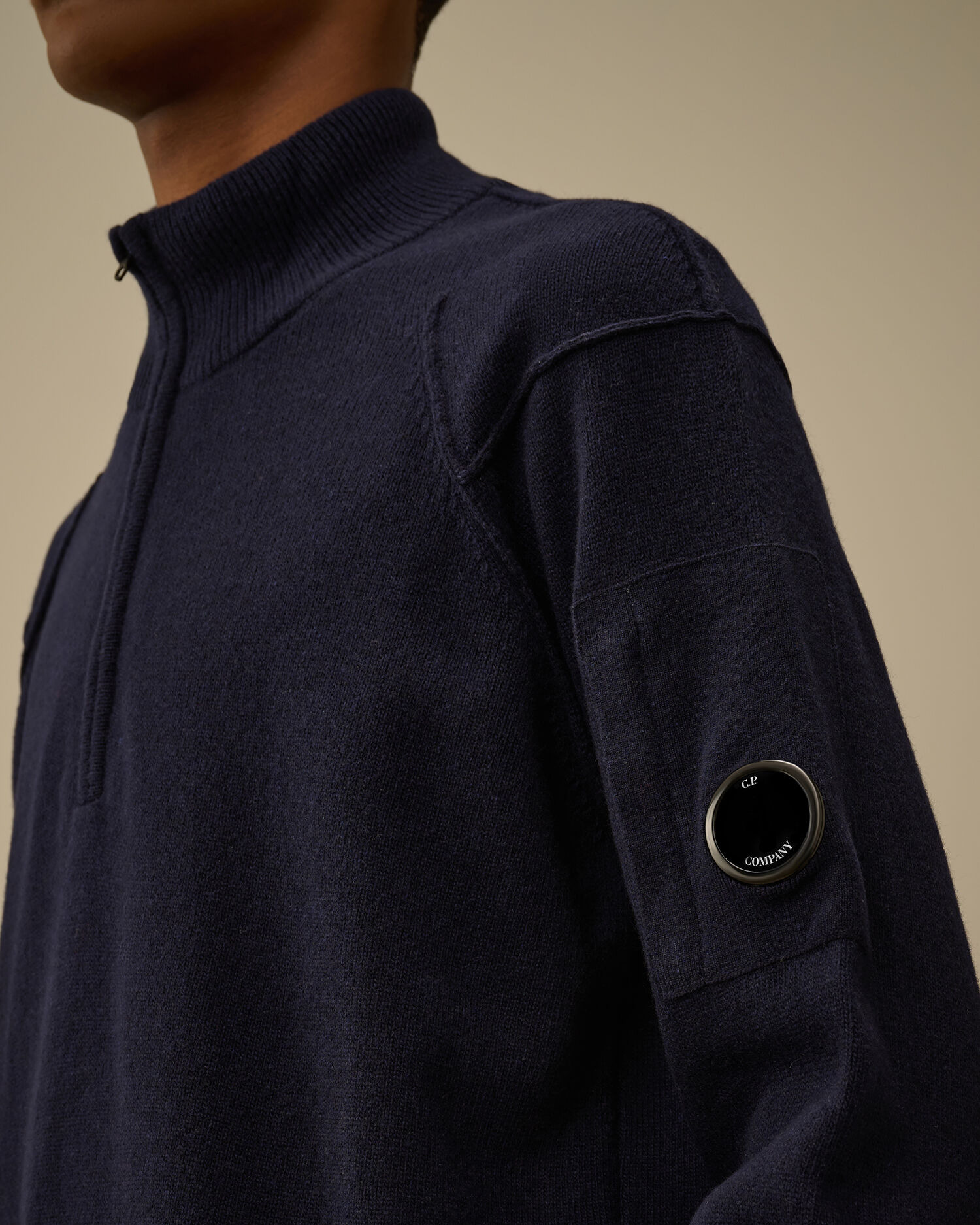Lambswool GRS Half Zip Sweater - 5