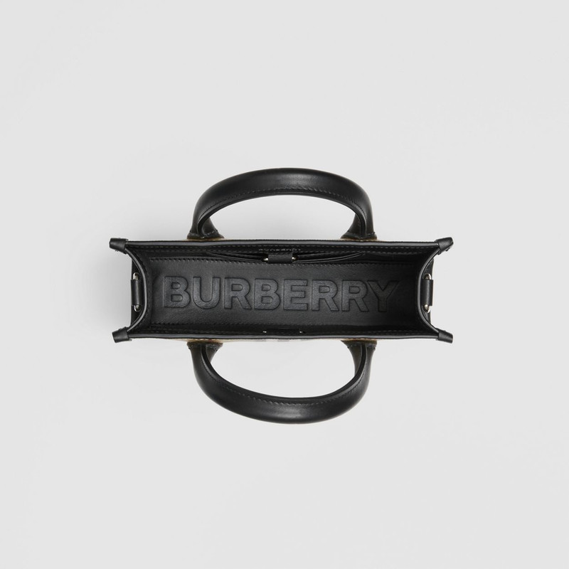 Mini Vintage Check and Leather Tote 4