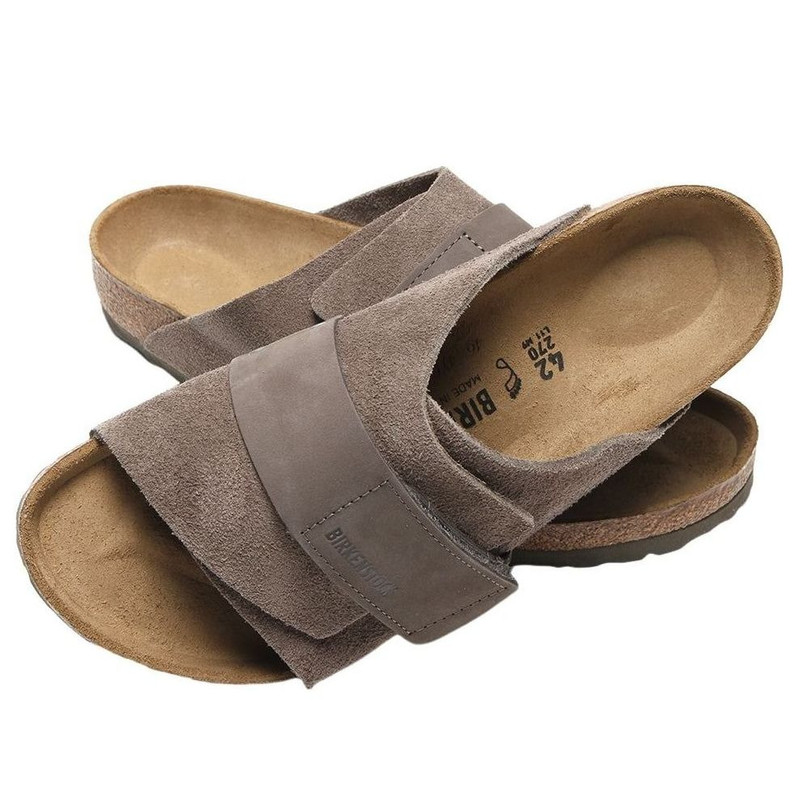 Birkenstock Kyoto Nubuck-Suede 'Concrete Gray' 1029137 7