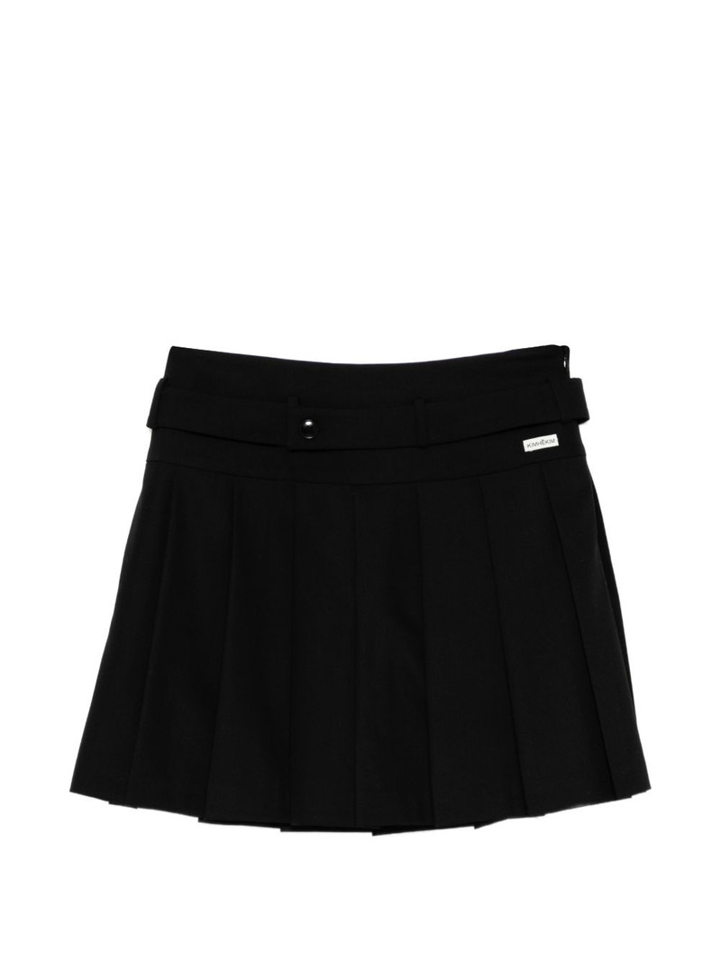 belt pleated mini short 1