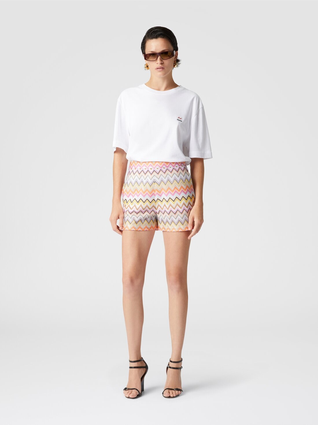 Zig zag viscose shorts - 2