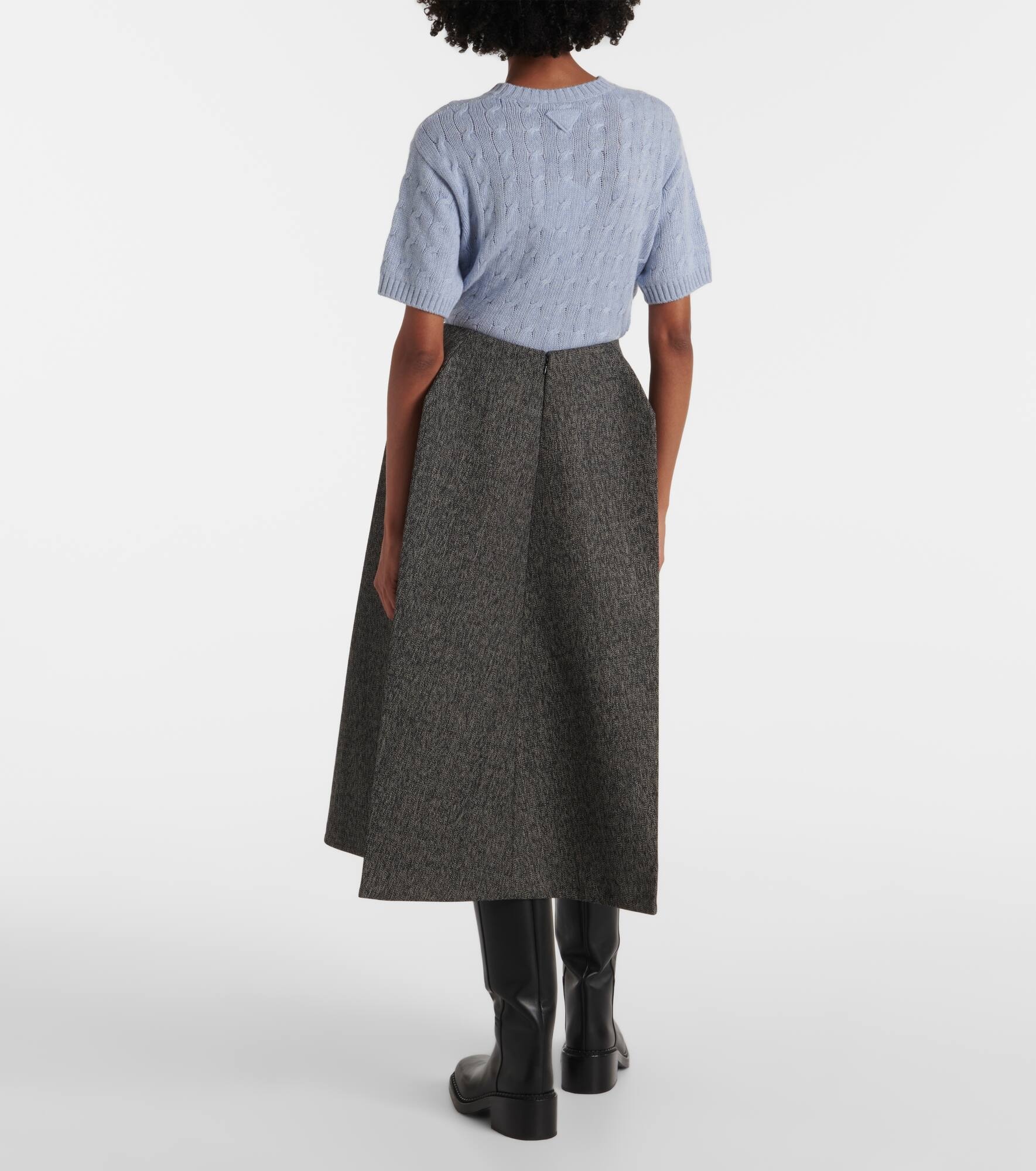 Wool maxi skirt - 3