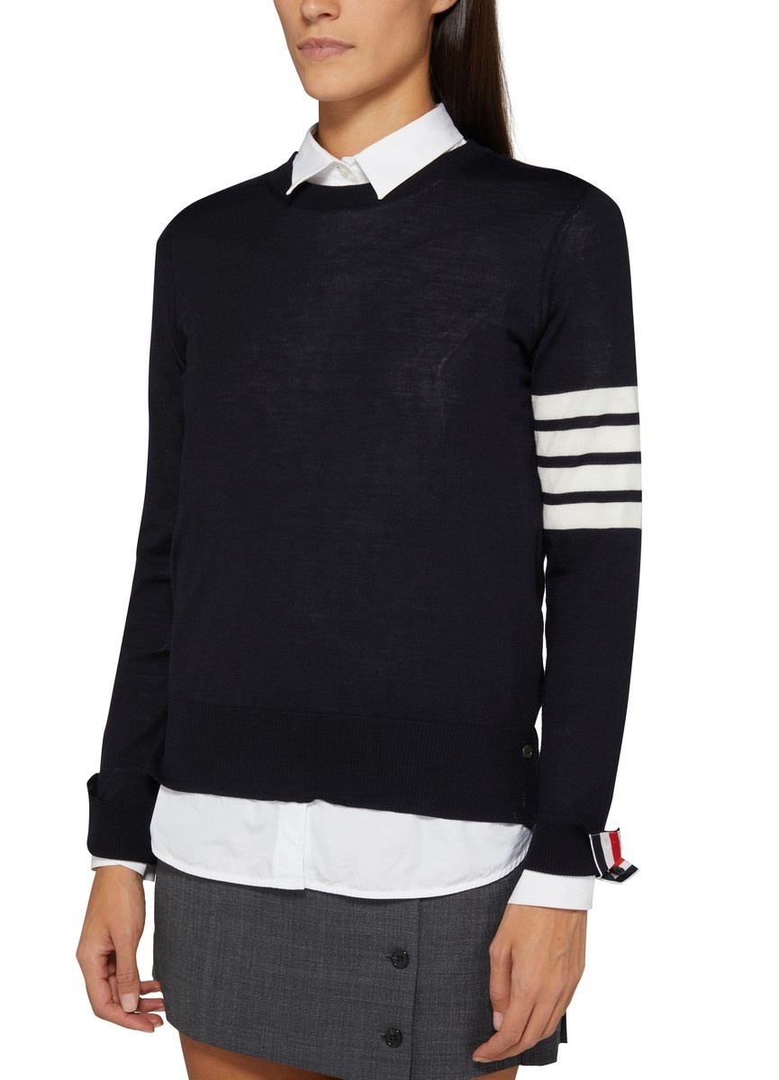 4-Bar round-neck sweater - 3