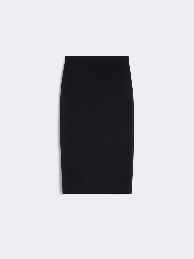 Woollen cloth pencil skirt - ULTRAMARINE 1