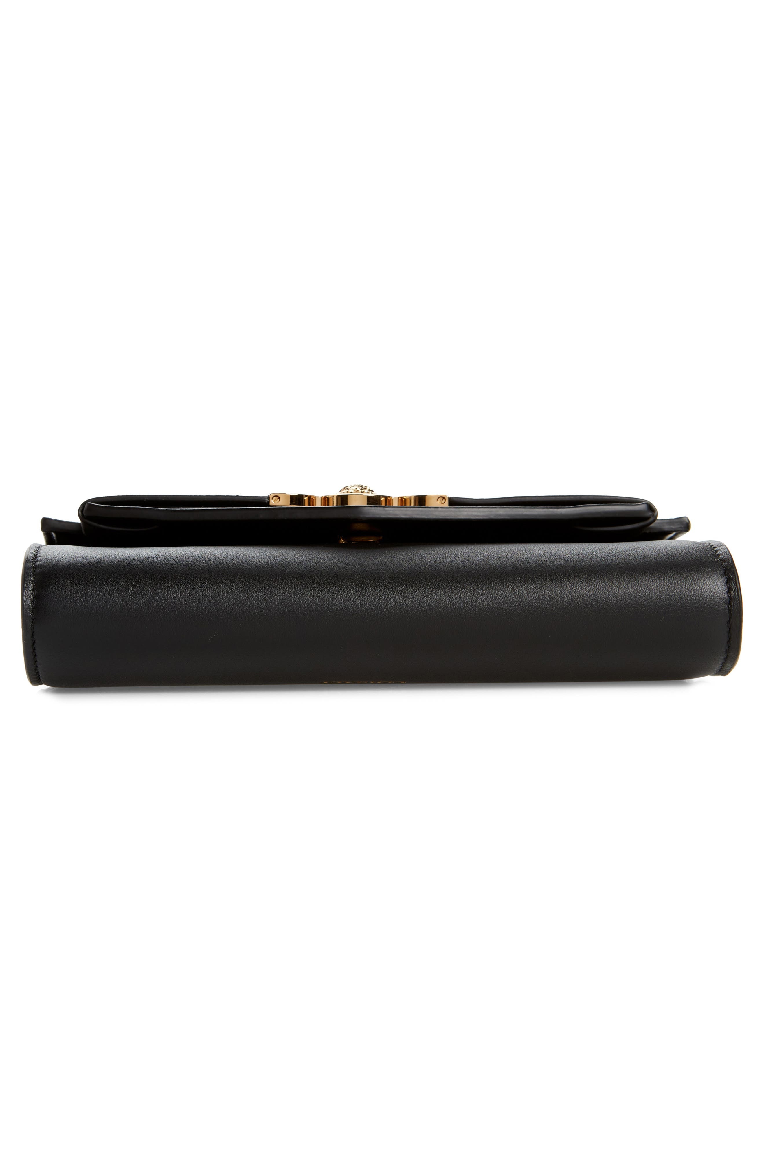 Versace Medusa '95 Leather Crossbody Bag in Black-Versace Gold at Nordstrom - 6